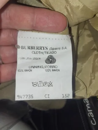 Abrigo blaze Burberry Beige de lana