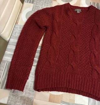Jersey burdeos Primark talla XS