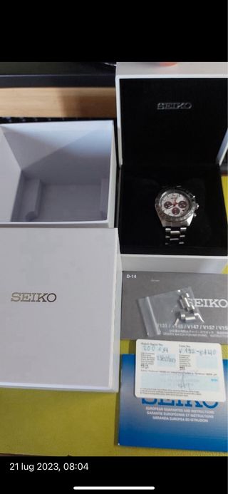 Seiko Speedtimer Solar Chrono Orologio