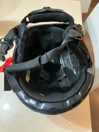 Casco de esquí negro para niño/a