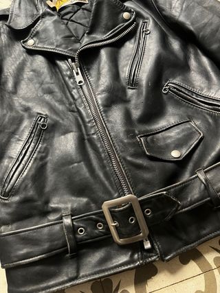 1970 Chaqueta Cuero Schott Perfecto 618 Talla 38