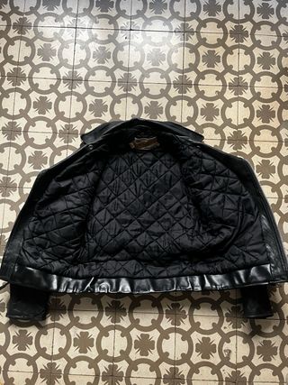 1970 Chaqueta Cuero Schott Perfecto 618 Talla 38