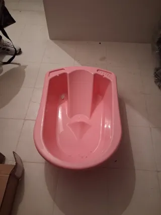 Bañera para bebé rosa