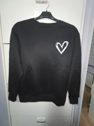 Sudadera negra talla S