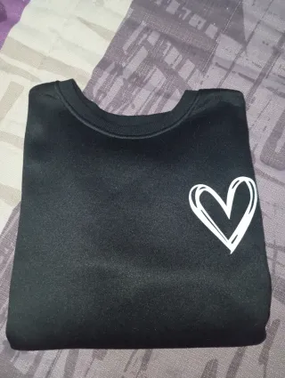 Sudadera negra talla S