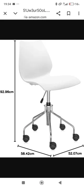 Silla Kartell Maui by Vico Magistretti con ruedas