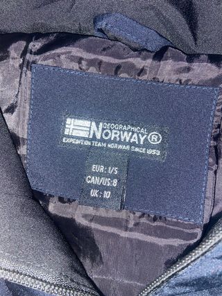 Abrigo Geographical Norway Azul con Capucha