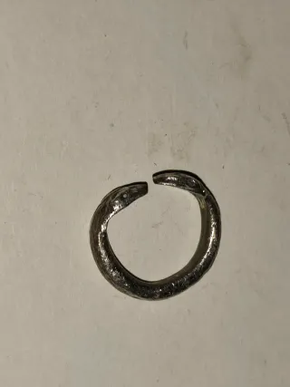 Anillo Plata Antiguo Dos Serpientes