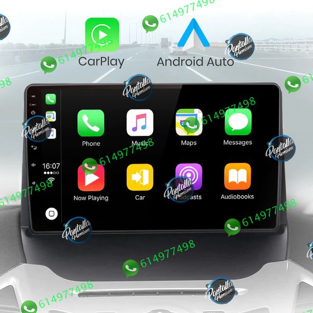 Radio Pantalla CARPLAY GPS USB para Ford Fiesta