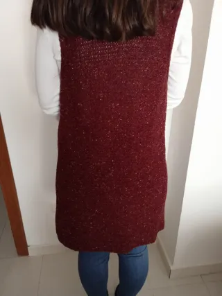 Chaleco largo mujer.