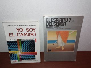 EGB . AÑOS 90 . LOTE 2 LIBROS RELIGIÓN