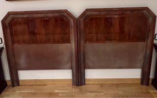 2 Cabezales de Madera Noble