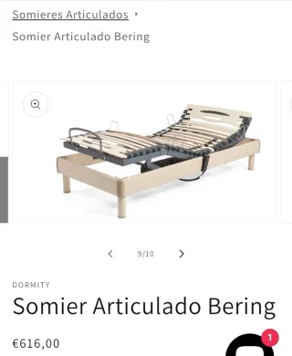 Urge vender!! Comprado en Diciembre Somier Articul