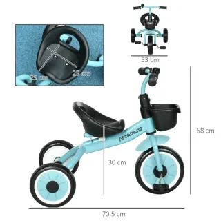 Triciclo infantil azul