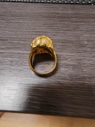 Anillo Cabeza Jesús Dorado
