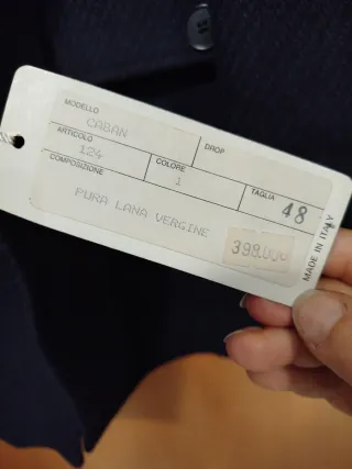 Cappotto uomo in lana blu