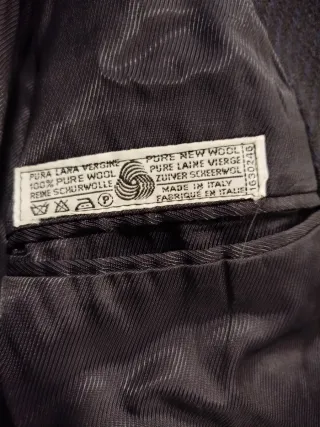 Cappotto uomo in lana blu