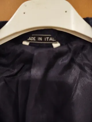 Cappotto uomo in lana blu