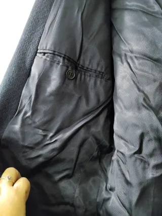 Cappotto uomo in lana blu