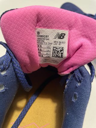 Zapatillas New Balance 40 Mujer Azul/Rosa