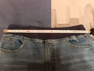 Pantalones vaqueros cinturilla elástica