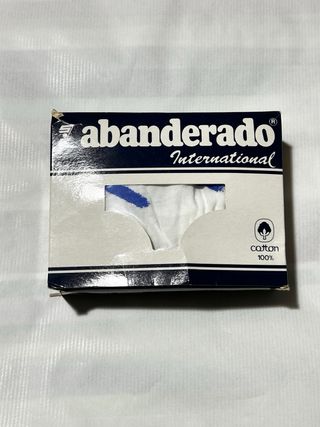 Calzoncillos Abanderado Vintage Blanco Azul Talla