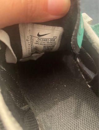 Nike Waffle One Zapatillas Negras y Verdes