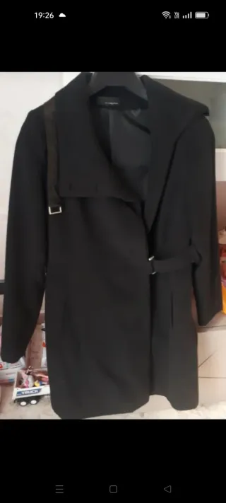 Cappotto lungo donna nero