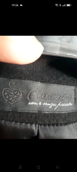 Cappotto lungo donna nero