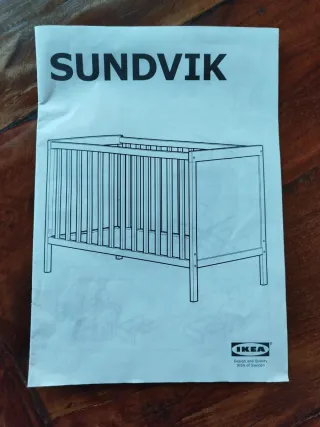 Cuna Ikea Sundvik Blanca 60x120