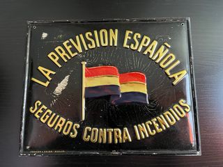 Chapa antigua La Previsión Española Seguros