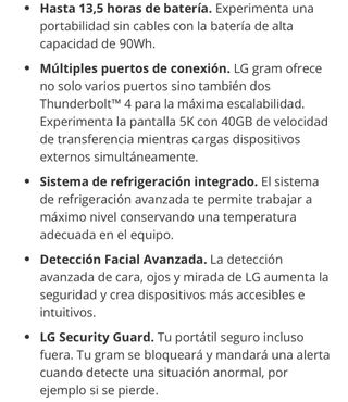 LG 17Z90R-E.AD78B Intel i7 RTX3050 32GB RAM y 1 TB