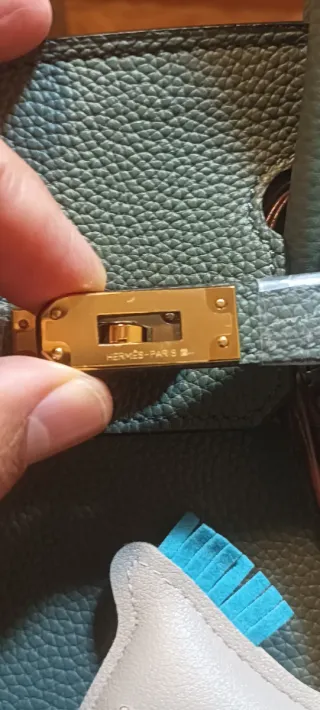 Bolso Hermes Verde con Charm de Caballo