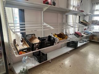 Estantería Metálica Negra y Blanca