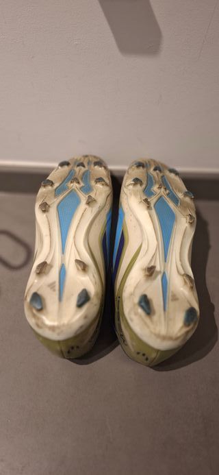 Botas Fútbol Adidas F50 Messi Azul/Dorado