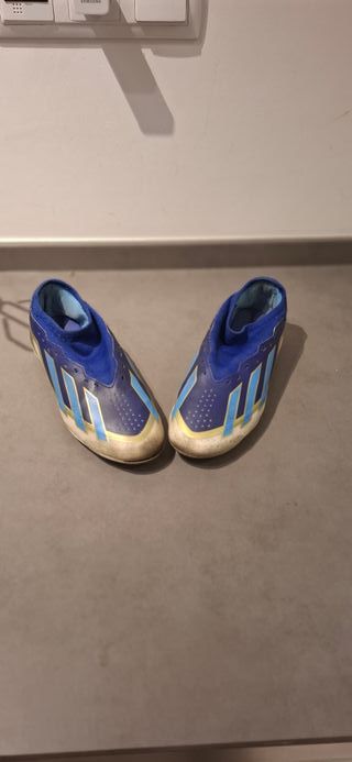 Botas Fútbol Adidas F50 Messi Azul/Dorado