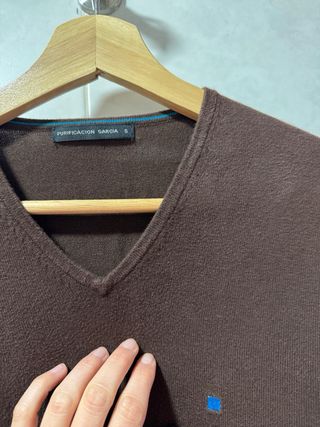 Jersey Purificación García Marrón Talla S