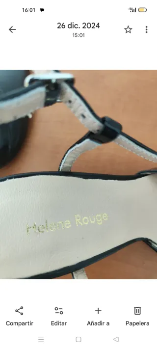 Zapatos de tacón Helene Rouge negros piel