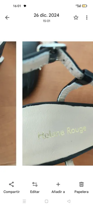 Zapatos de tacón Helene Rouge negros piel