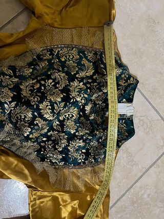 Vestito di carnevale Principessa reale oro bimba