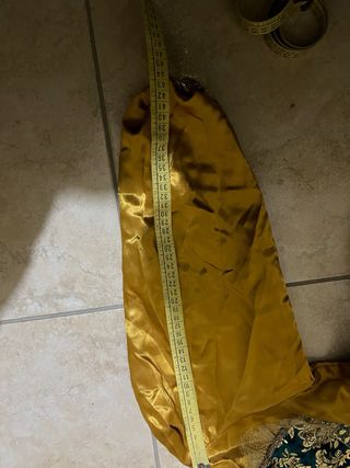 Vestito di carnevale Principessa reale oro bimba