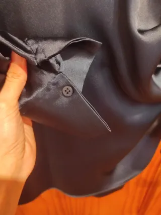 Vestido corto satinado Zara