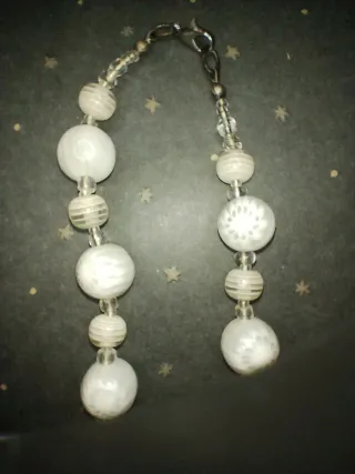 Collana vintage Murano flower White
