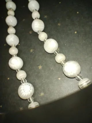 Collana vintage Murano flower White