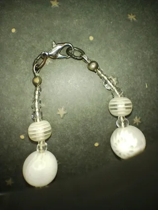 Collana vintage Murano flower White