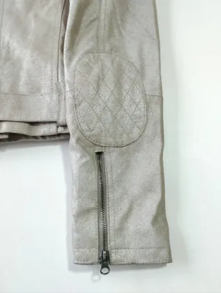 Chaqueta Piel Blanco Talla L/40