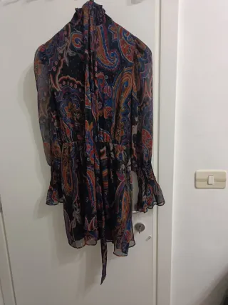 Coppia vestiti chiffon fantasia