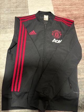 Chaqueta Adidas Manchester United Roja Negra