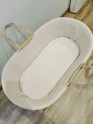 Serón/Moisés Mimbre Bebé con Balancín