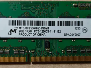 4 GB 2x2GB DDR3 SODIMM RAM